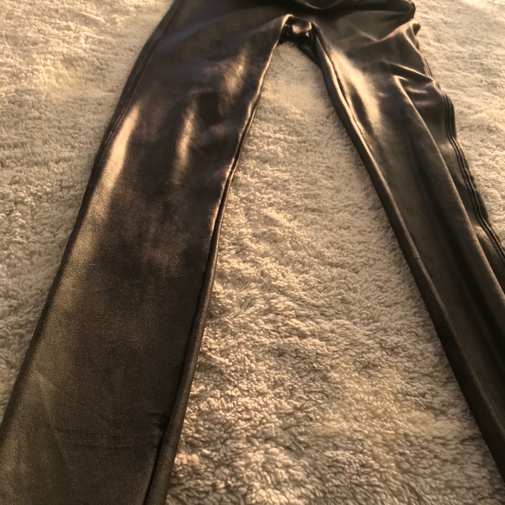Spank Leather Look Leggings